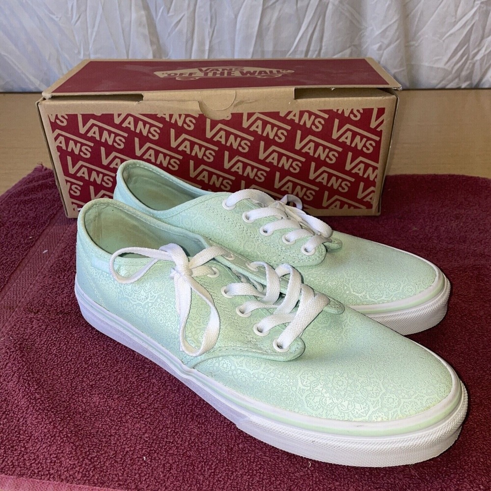 Vans Camden Stripe Henna Pastel Mint Women's  10 NIB! Rare Model‎ VN000ZSOIR1